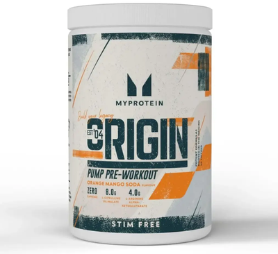 MyProtein Pre Workout Stim Free 600 g (Orange & Mango) 144208 Proteininlviv
