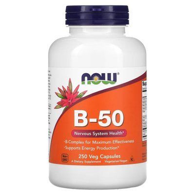 B-50 NOW Foods 250 Caps 148279 Proteininlviv