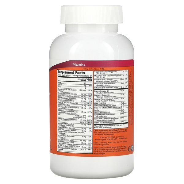 Мультивитамины для женщин NOW Foods Eve Superior Women's Multi 180 Softgels 148391 Proteininlviv