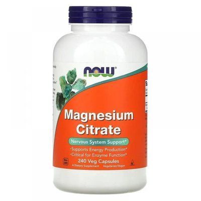 Минеральная добавка NOW Foods Magnesium Citrate 240 VCaps 148307 Proteininlviv