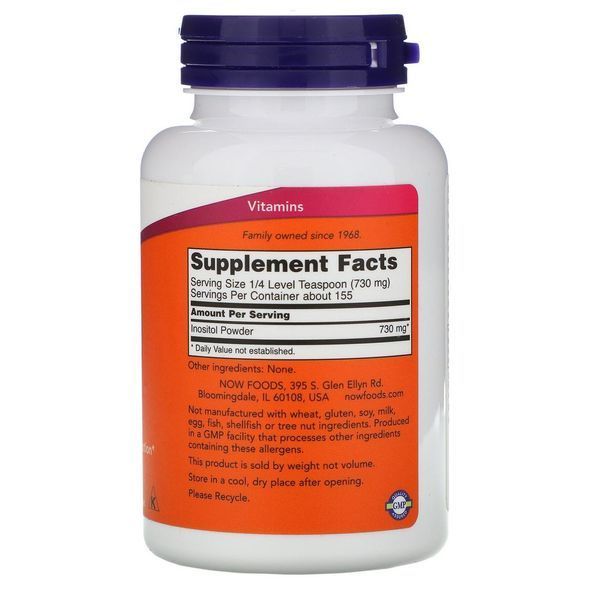 Биологически активная добавка NOW Foods Inositol Powder 113 g 148249 Proteininlviv