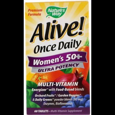 Мультивитамины для женщин Nature's Way Alive! Once Daily Women's 50+ Multi-Vitamin 60 Tabs 104005 Proteininlviv