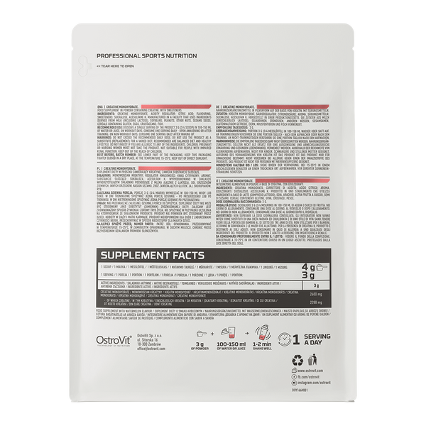 Креатин OstroVit Creatine 300 g Watermelon