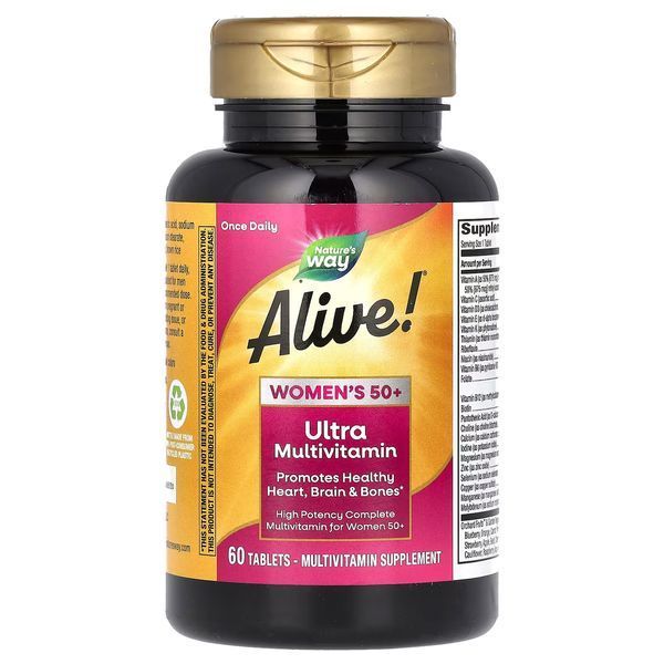 Мультивитамины для женщин Nature's Way Alive! Once Daily Women's 50+ Multi-Vitamin 60 Tabs 104005 Proteininlviv