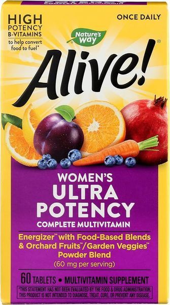 Мультивитамины для женщин Nature's Way Alive! Once Daily Women's Ultra Potency Multi-Vitamin 60 Tabs 104006 Proteininlviv