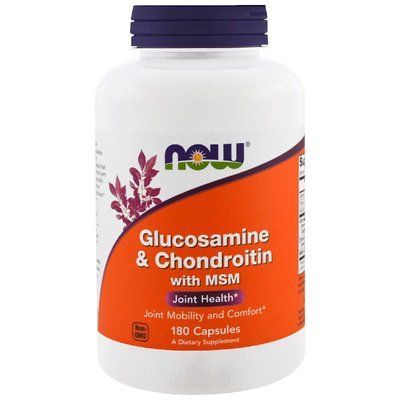 Glucosamine & Chondroitin with MSM NOW Foods 180 Caps 148147 Proteininlviv