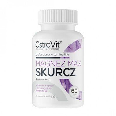 OstroVit Magnez Max Skurcz 60 tabs 155170 Proteininlviv