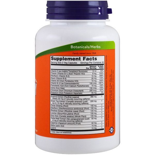 Energy NOW Foods 90 Veggie Caps 148016 Proteininlviv