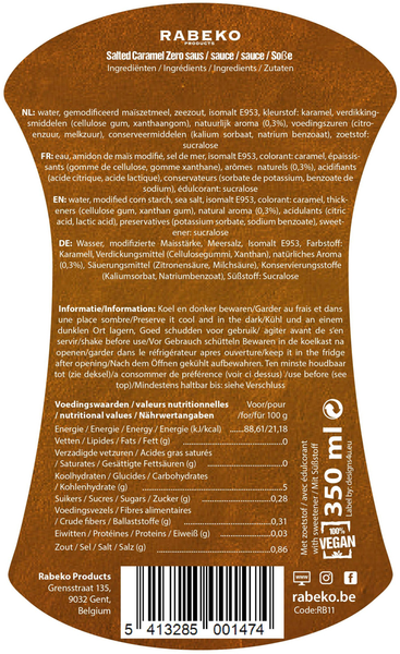 Rebeko Syrup Zero 350ml 315001 Proteininlviv