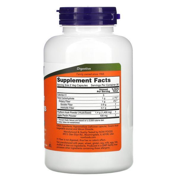 NOW Foods Psyllium Husk Caps 700 mg 180 VCaps