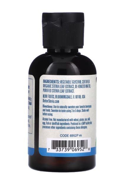 Цукрозамінник Better Stevia NOW Foods 59 ml Glycerite 148510 Proteininlviv