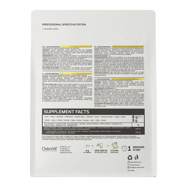 OstroVit Creatine 500 г Lemon