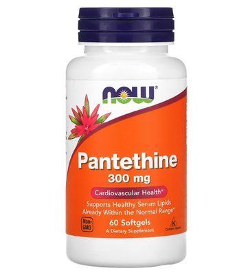 Пантетин NOW Foods Pantethine 300 mg 60 Softgels 148383 Proteininlviv