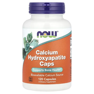 NOW Foods Calcium Hydroxyapatite 120 Caps 148522 Proteininlviv