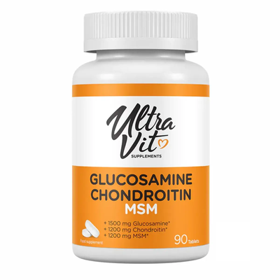 Витамины для суставов Ultra Vit Glucosamine Chondroitin MSM 90 Tabs 184019 Proteininlviv