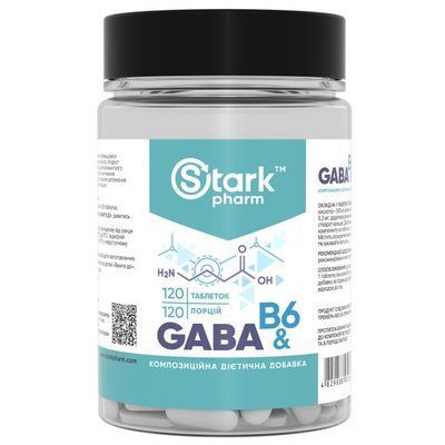 Stark Pharm GABA & B6 500 мг 120 таб 172180 Proteininlviv