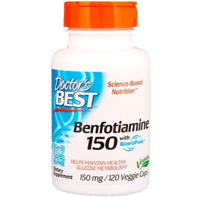 Doctor's Best Benfotiamin with BenfoPure 120 Caps 116016 Proteininlviv