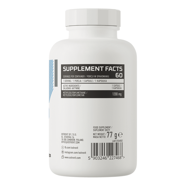 OstroVit MSM 1200 60 caps 155277 Proteininlviv