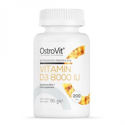 Вітамін OstroVit Vitamin D3 8000 200 Tabs 155236 Proteininlviv