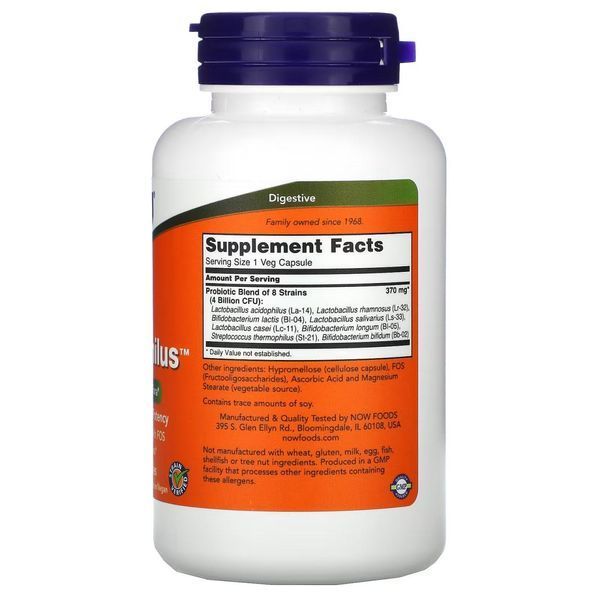 Пробіотики NOW Foods Gr8-Dophilus 120 Caps 148345 Proteininlviv