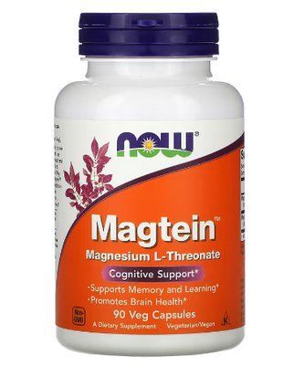 NOW Foods Magtein (Magnesium L-Threonate) 90 Caps 148309 Proteininlviv