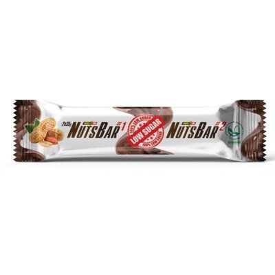 Батончик Power Pro Nuts Bar з арахісом та карамеллю без цукру 70 г 157111 Proteininlviv