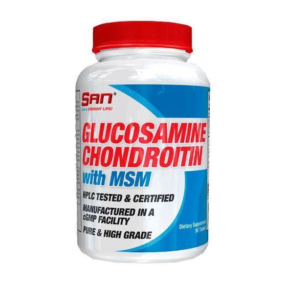 Хондропротектор SAN Glucosamine Chondroitin MSM 90 tabs 219003 Proteininlviv
