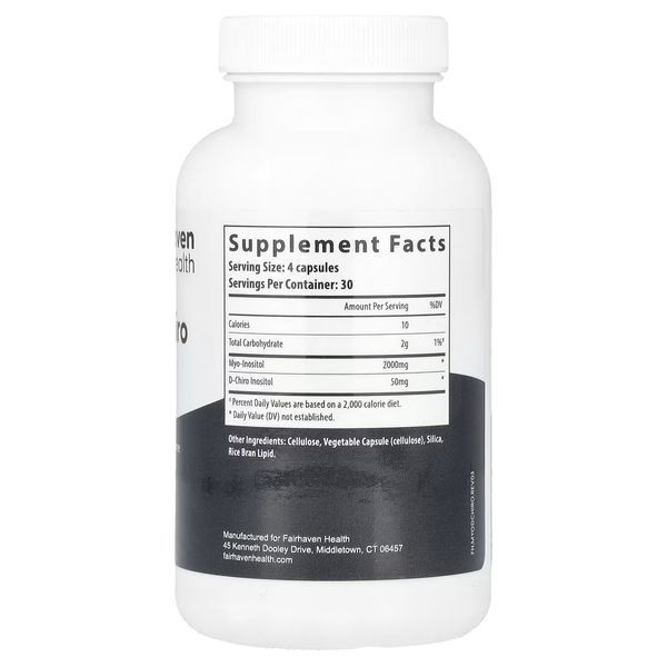Fairhaven Health Myo + D-Chiro Inositol 120 Caps 205002 Proteininlviv