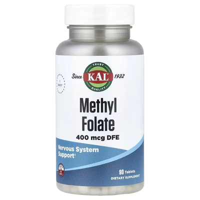 KAL Methyl Folate 400 mcg 90 Tabs 196009 Proteininlviv