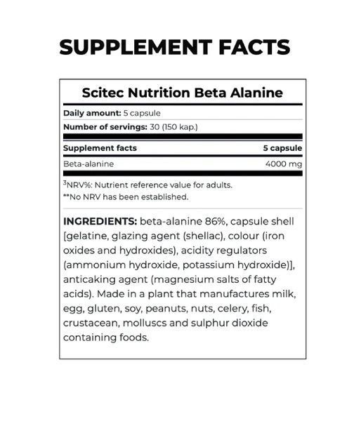 Scitec Nutrition Beta Alanine 150 caps 167129 Proteininlviv