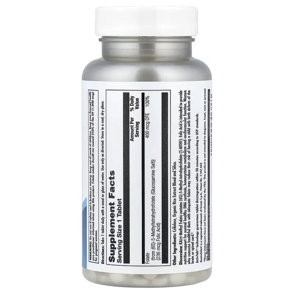 KAL Methyl Folate 400 mcg 90 Tabs 196009 Proteininlviv
