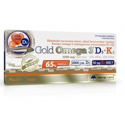 Gold Omega 3 D3+K2 Olimp Labs 30 Caps 152017 Proteininlviv