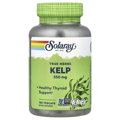 Solaray Kelp 550 mg 180 Veg Caps 143045 Proteininlviv