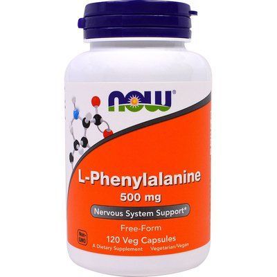 L-Phenylalanine 500 mg NOW Foods 120 Veggie Caps 148029 Proteininlviv