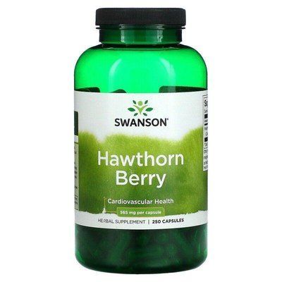 Глог Swanson Hawthorn Berry 565 mg 250 Caps 174101 Proteininlviv