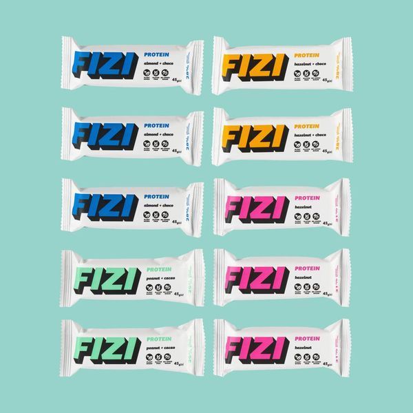 Протеиновый батончик Fizi Protein Bar 45 g Hazelnut + Choco 307006 Proteininlviv