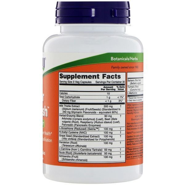 Харчова добавка для здоров'я печінки NOW Foods Liver Refresh 90 Caps 148070 Proteininlviv