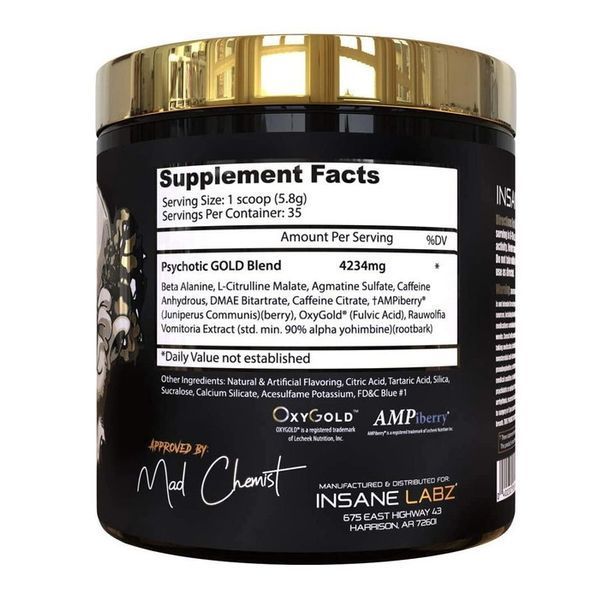 Insane Labz Psychotic Gold 35 208 г 194002 Proteininlviv