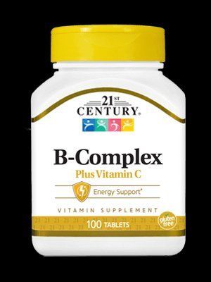 Вітамінний комплекс 21st Century B Complex Plus Vitamin C 100 Tabs 101050 Proteininlviv