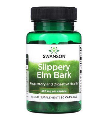 Swanson Slippery Elm Bark 400 mg 60 Caps 174095 Proteininlviv