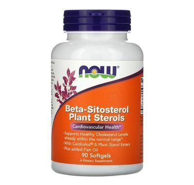 NOW Foods Beta-Sitosterol Plant Sterols 90 Softgels 148418 Proteininlviv