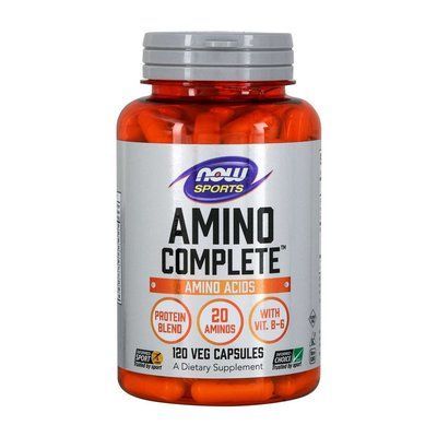 Аминокислотный комплекс NOW Foods Amino Complete 120 Veg Caps 148487 Proteininlviv