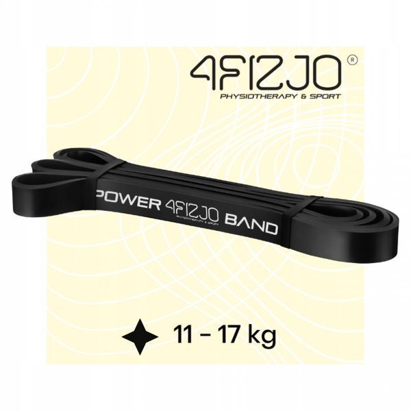 Еспандер-петля 4FIZJO Power Band 22 мм 12-17 кг резина для фітнесу і спорту Black (P-5907222931066) P-5907222931066 Proteininlviv
