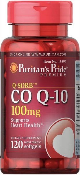Коэнзим Puritan's Pride CO Q-10 100 mg 120 softgels 163076 Proteininlviv