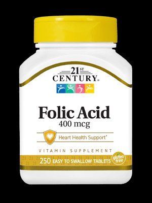 21st Century Folic Acid 400 mcg 250 Tabs 101051 Proteininlviv