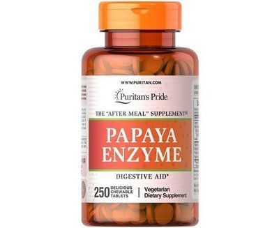 Дієтична добавка Puritan's Pride Papaya Enzyme 250 tabs 163129 Proteininlviv