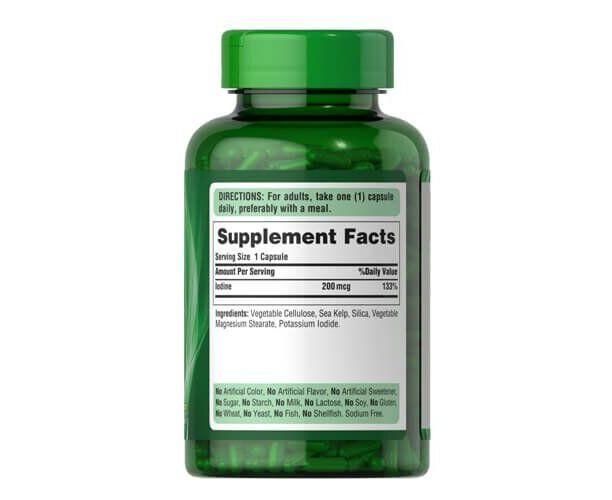 Пищевая добавка Puritan's Pride Sea Kelp 200 mcg 250 Caps 163105 Proteininlviv