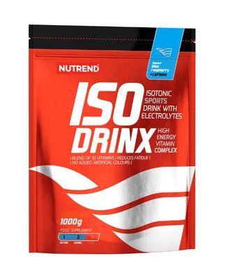 Ізотонік Nutrend IsoDrinx 1000 g Blue Raspberry + Caffeine 149108 Proteininlviv