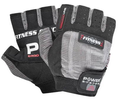 Power system Рукавички для фітнесу PS-2300 Fitness Grey/Black L 158099 Proteininlviv