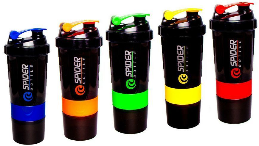 Шейкер Mini2GO Spider Bottle 500 ml + 2 контейнери 170003 Proteininlviv